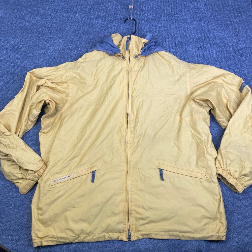 Nike ACG Vintage Mens XXL Yellow Blue Hooded Outer Layer Jacket F31206YNG AS IS